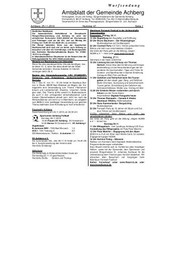 Amtsblatt der Gemeinde Achberg