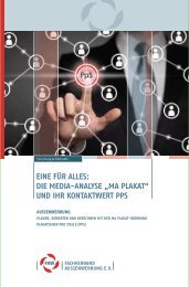 Mediaanalyse Plakat und der Kontaktwert PPS - Schiffmann ...