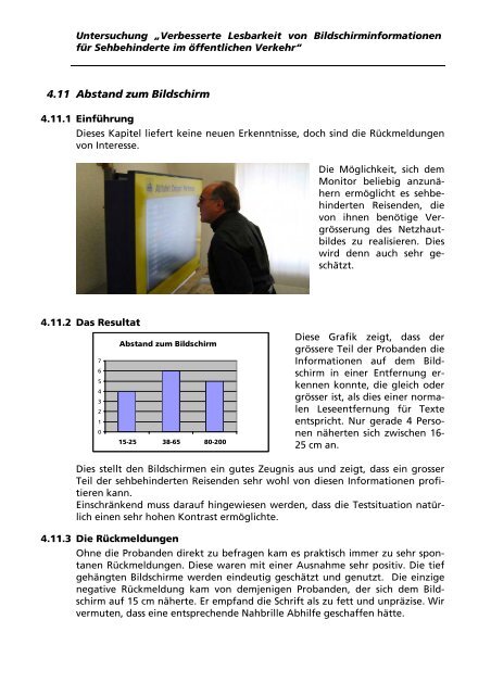 Verbesserte Lesbarkeit von Bildschirminformationen für ...