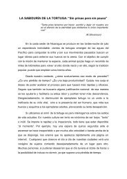 LA SABIDURÍA DE LA TORTUGA: “Sin prisas pero sin pausa”, 7 págs.