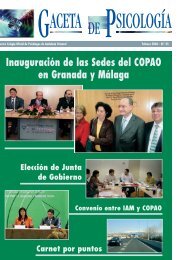 Málaga - Colegio Oficial de Psicólogos de Andalucía Oriental