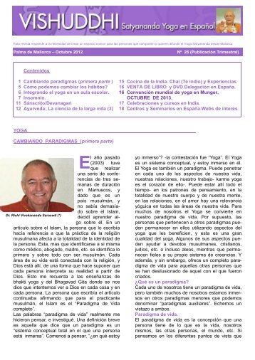 Contenidos 1 Cambiando paradigmas (primera parte ) 5 ... - Vishuddhi