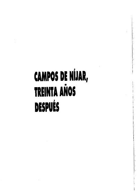 Campos de Nijar, 30 años después - Bibliotecas Públicas