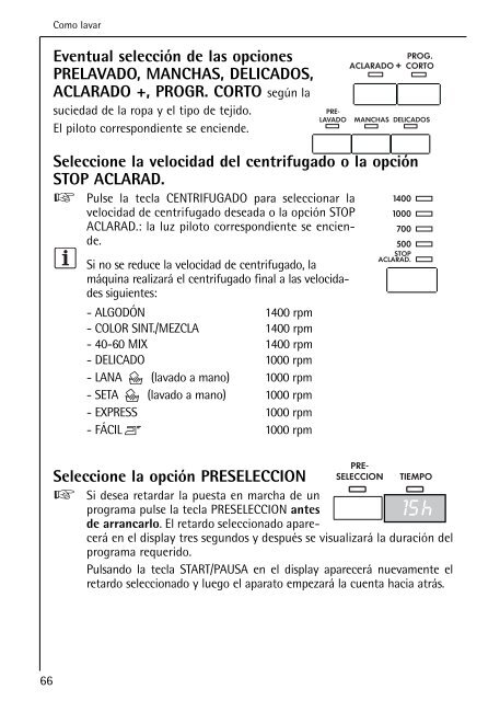 Como lavar - Washing Machine Manual