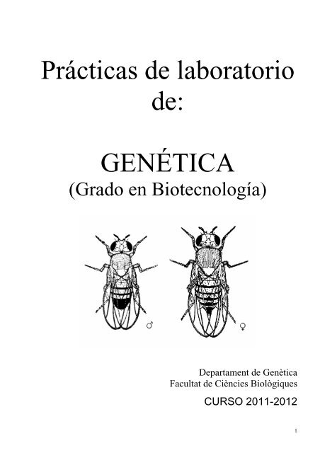 Prácticas de laboratorio de: GENÉTICA