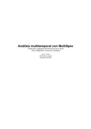 Análisis multitemporal con MultiSpec - IES RAMÓN J. SENDER ...