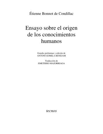 Origen De Los Conocimientos Humanos - Derecho Penal en la Red