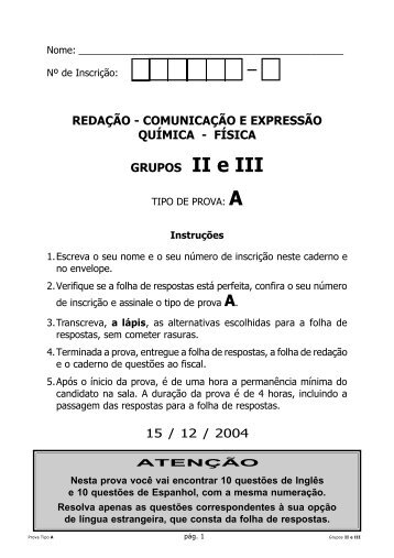 Grupos II e III - Apoio Escola