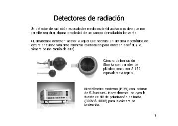 Detectores de radiación