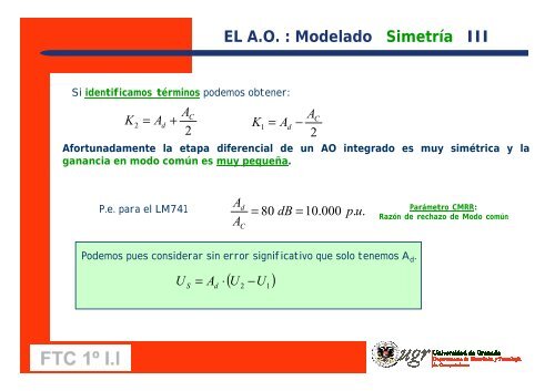 Tema 1D Amplificador Operacional