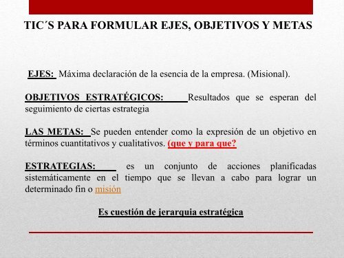 Formulación de la Estrategia