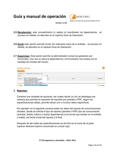 Guía y manual de operación - CSS Ingenieros y Asociados SAS