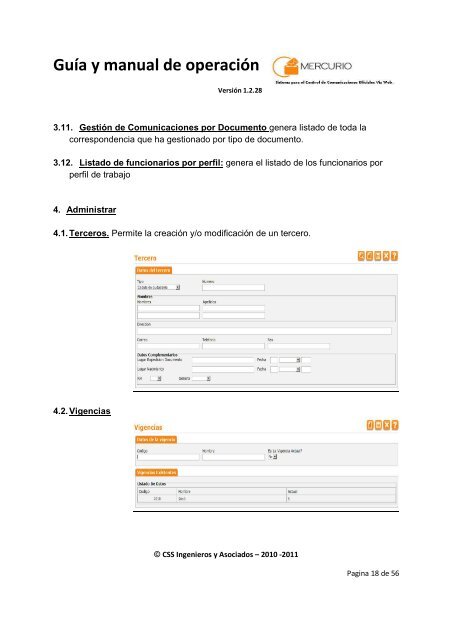 Guía y manual de operación - CSS Ingenieros y Asociados SAS