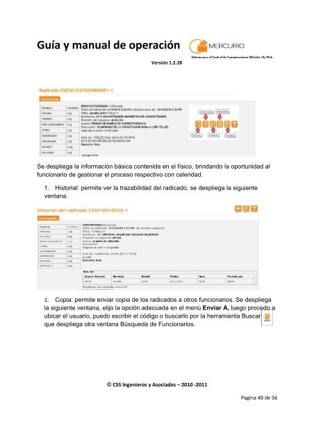 Guía y manual de operación - CSS Ingenieros y Asociados SAS