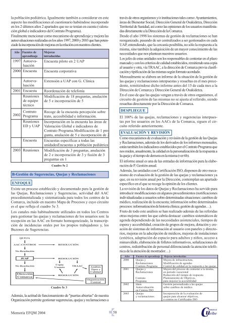 Memoria EFQM - Osakidetza