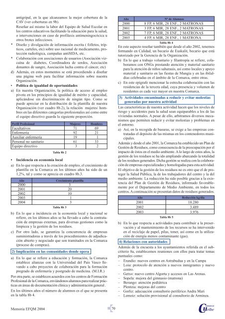 Memoria EFQM - Osakidetza