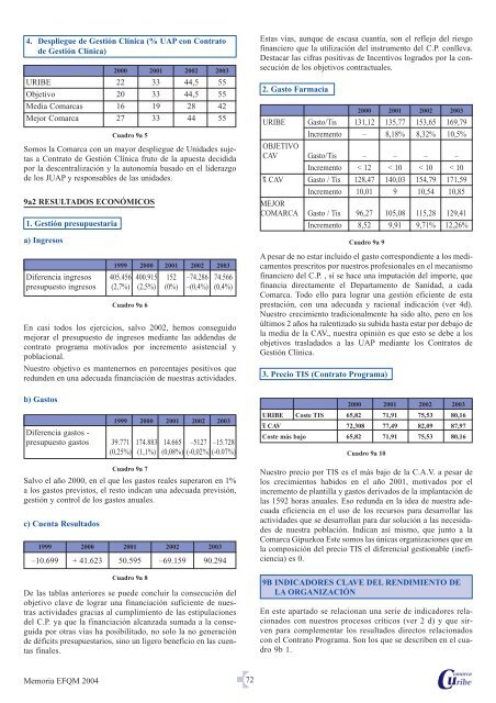 Memoria EFQM - Osakidetza