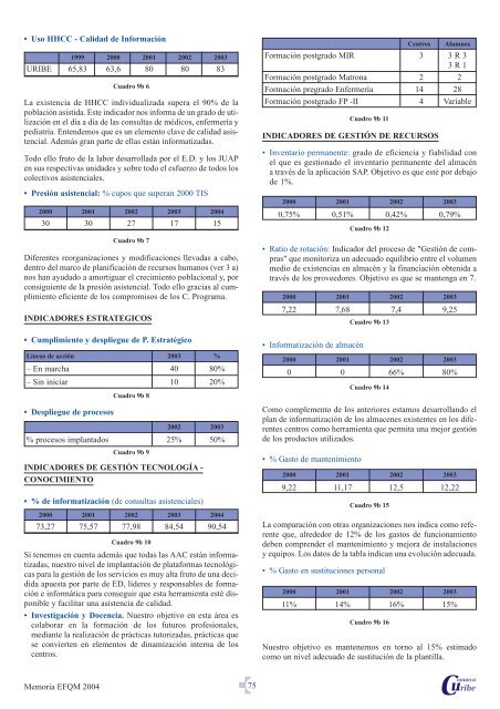 Memoria EFQM - Osakidetza