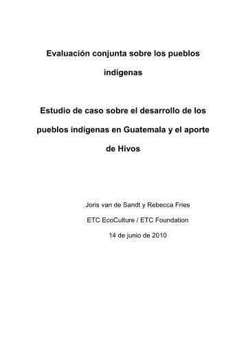 Estudio de caso de Guatemala 140610 traducido del ingles ... - Hivos