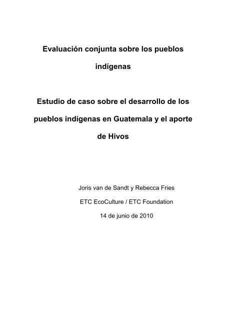 Estudio de caso de Guatemala 140610 traducido del ingles ... - Hivos