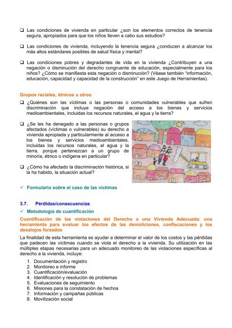 “Juego de Herramientas” - toolkit - Housing and Land Rights Network