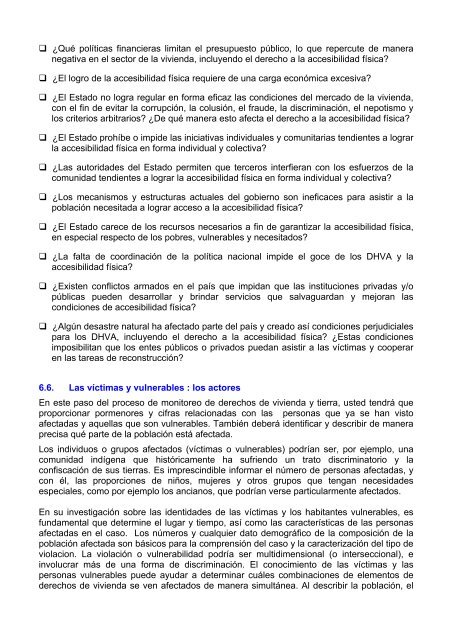 “Juego de Herramientas” - toolkit - Housing and Land Rights Network