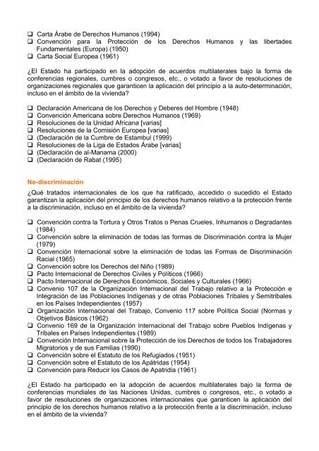 “Juego de Herramientas” - toolkit - Housing and Land Rights Network