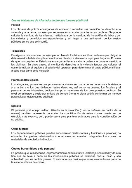 “Juego de Herramientas” - toolkit - Housing and Land Rights Network