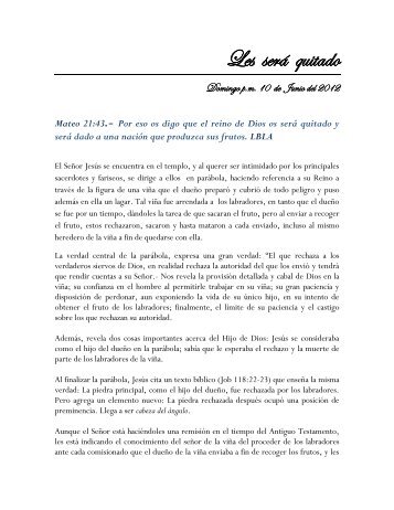 Les será quitado