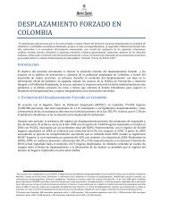 DESPLAZAMIENTO FORZADO EN COLOMBIA - Acción Social