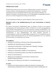 Stellenausschreibung QS OPEN - Prosoz Herten GmbH