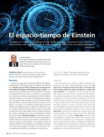 El espacio-tiempo de Einstein - Revista-anales.es