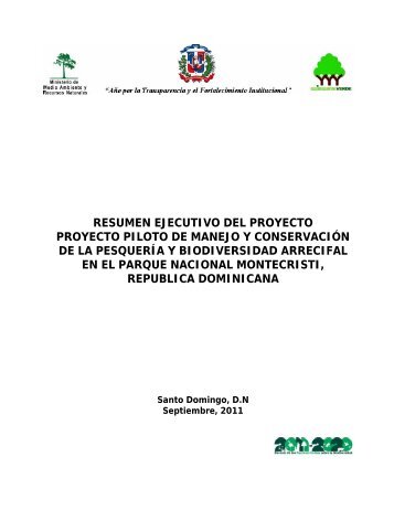 Resumen Ejecutivo Proy CMLE 12251 - Ministerio de Medio Ambiente