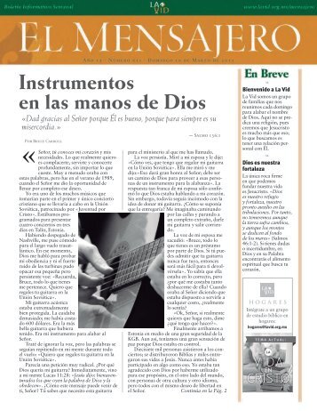 Instrumentos en las manos de Dios - Grupo La Vid