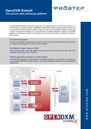 OpenDXM GlobalX brochure - Prostep AG