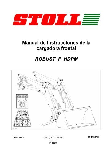 Manual de instrucciones de la cargadora frontal ROBUST F ... - Stoll