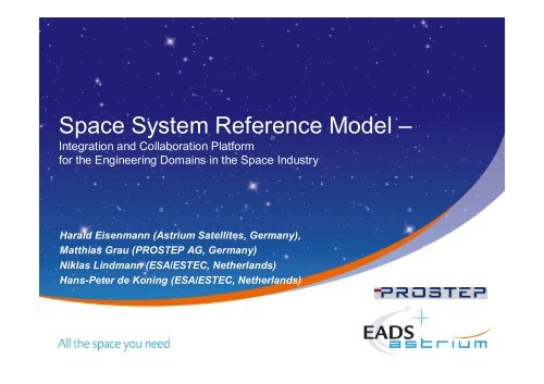 Space System Reference Model – - Prostep AG