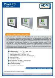 Datenblatt Panel PC - Lizard Line - Adm Electronic