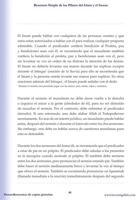 Resumen Simple de los Pilares del Islam y el Imaan