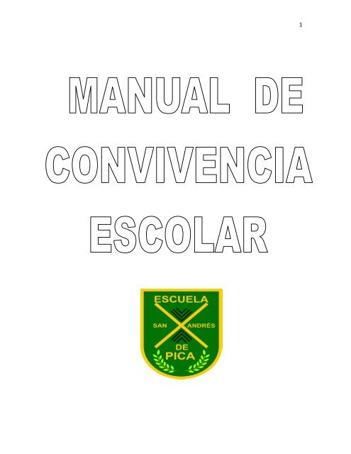 MANUAL DE CONVIVENCIA ESCOLAR - San Andrés de Pica