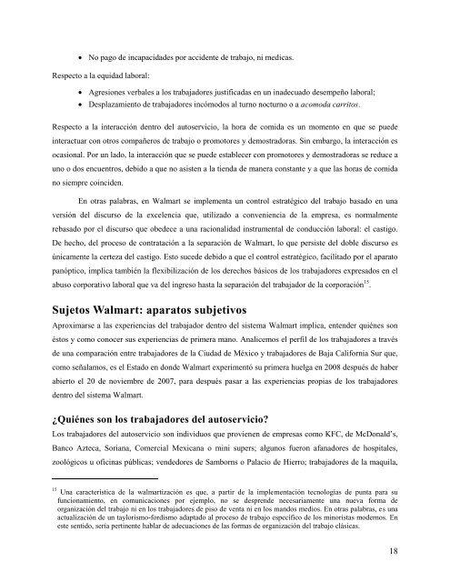 Trabajo e Identidad entre los trabajadores de Walmart - Páginas ...