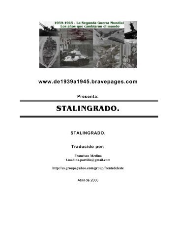 STALINGRADO. - 1939-1945 - La Segunda Guerra Mundial