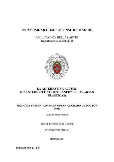 la alternativa actual - Universidad Complutense de Madrid
