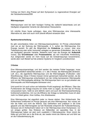 1 Vortrag von Herrn Jörg Prieser auf dem Symposium zu ...