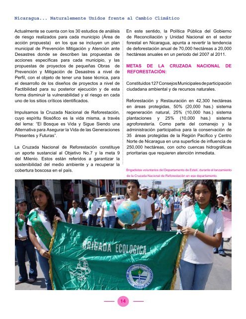 Nicaragua Unida frente al Cambio Climático. 2007 - ¿Que es sinia?