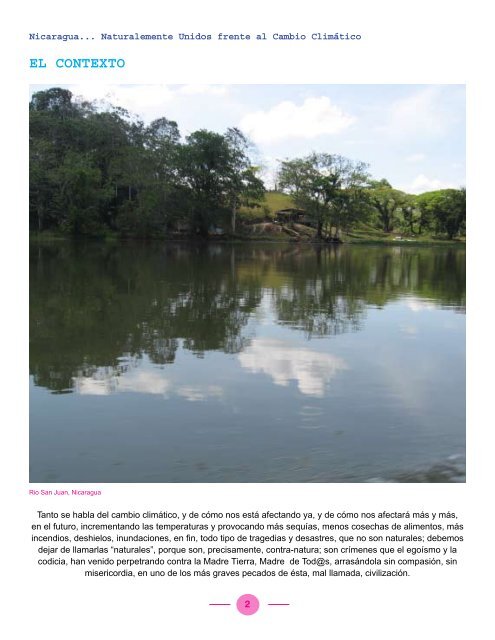 Nicaragua Unida frente al Cambio Climático. 2007 - ¿Que es sinia?