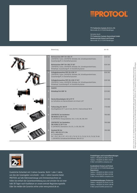 Prospekt QuaDrill (PDF) - Protool GmbH