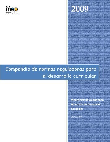 Compendio de normas reguladoras para el desarrollo ... - DREA