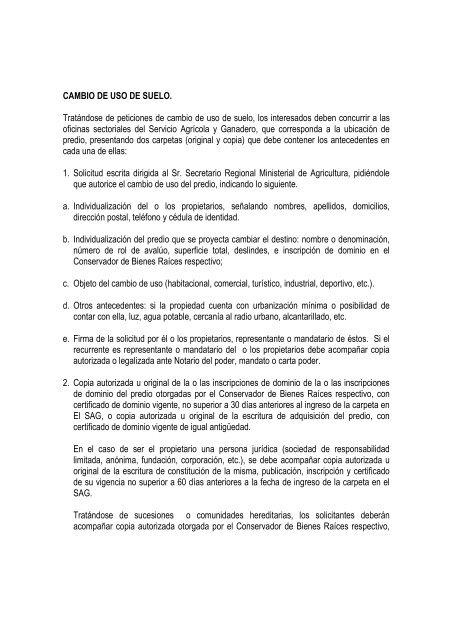 Carta para solicitar permiso de uso de suelo