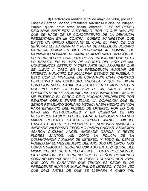 recomendación número: 27/2007 quejoso: edi margarita soriano ...